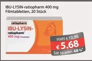 IBU-LYSIN-ratiopharm 400 mg Filmtabletten