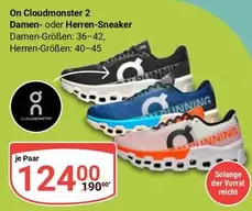 Cloudmonster 2 Damen- oder Herren-Sneaker