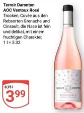 AOC - Terroir Daronton Ventoux Rosé