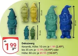 Keramik - Deko Zwerg