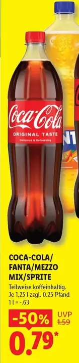 Coca Cola - COCA-COLA/FANTA/MEZZO MIX/SPRITE