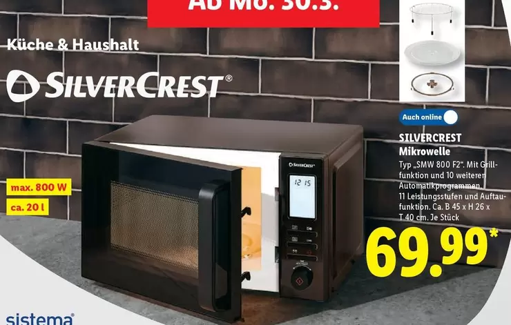 Mikrowelle Typ: SMW 800 F2