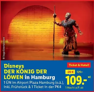 Disney - DER KÖNIG DER LÖWEN in Hamburg