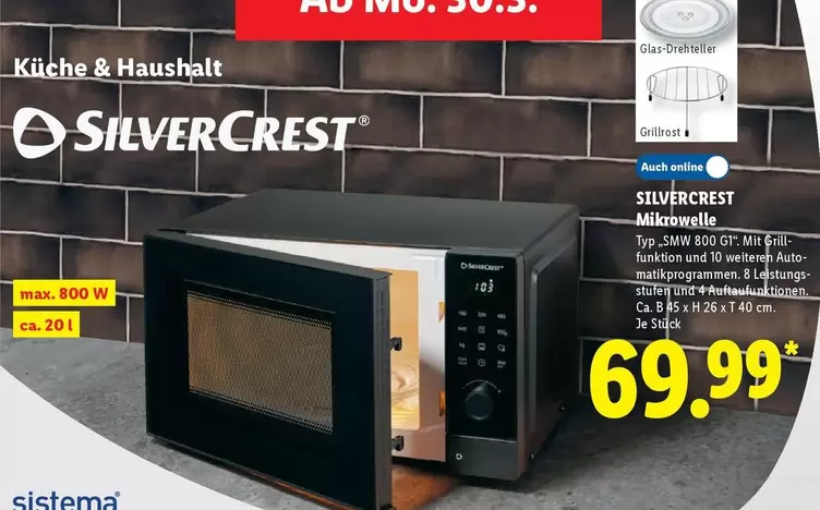 Mikrowelle Typ SMW 800 GT