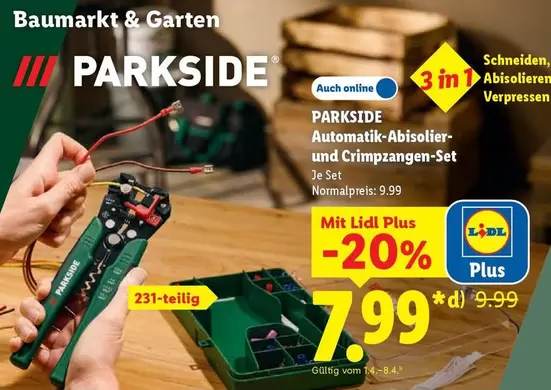 Automatik-Abisolier- und Crimpzangen-Set