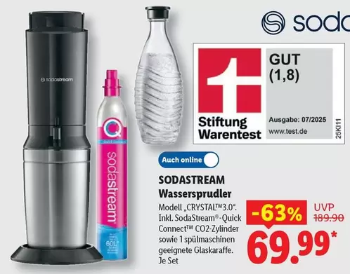 Sodastream - Wassersprudler Kristall 3.0