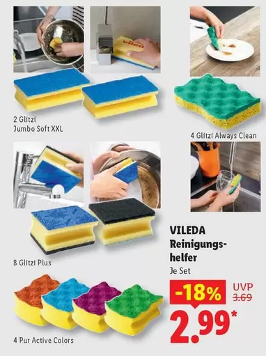 Vileda - Reinigungshelfer Je Set