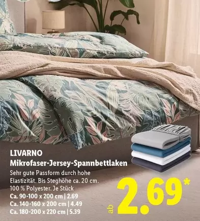 Mikrofaser-Jersey-Spannbettlaken