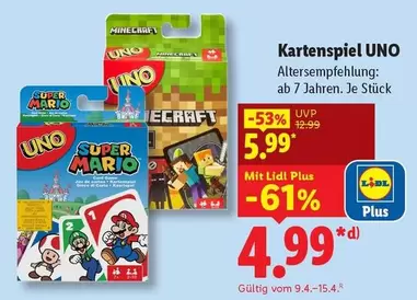 Minecraft - Kartenspiel UNO