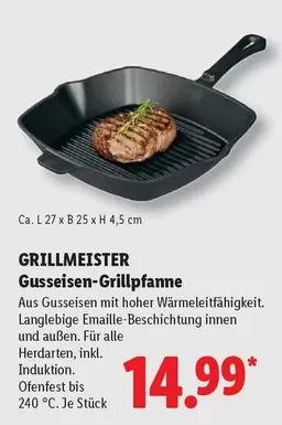 Gusseisen-Grillpfanne