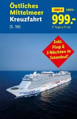 Östliches Mittelmeer Kreuzfahrt