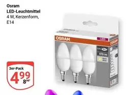 Osram - LED-Leuchtmittel 4 W, Kerzenform, E14