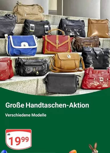 Große Handtaschen-Aktion