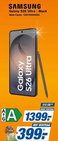 Samsung - Galaxy S26 Ultra - Black