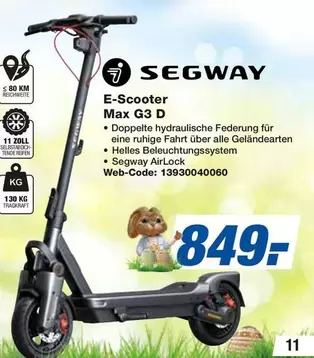 E-Scooter Max G3 D