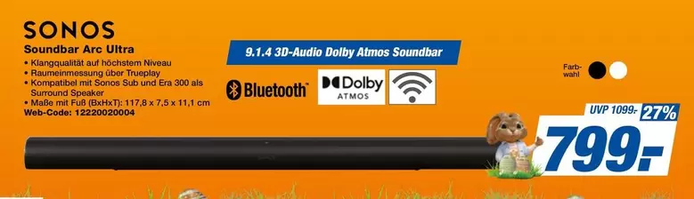 Sonos - Soundbar Arc Ultra