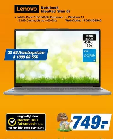 Lenovo - Notebook IdeaPad Slim 5i