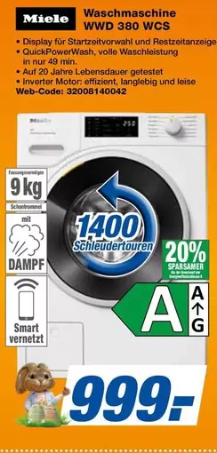 Miele - Waschmaschine WWD 380 WCS