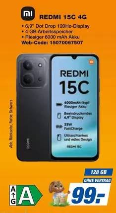Drop - REDMI 15C 4G