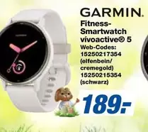 Garmin - Fitness-Smartwatch vívoactive® 5 Web-Codes: 15250217354 (elfenbein/cremegold) 15250215354 (schwarz)