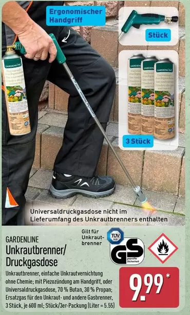 Unkrautbrenner/Druckgasdose