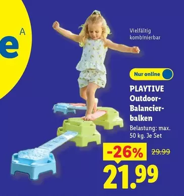PLAYTIVE Outdoor-Balancerbalken