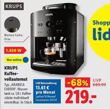 Kaffeevollautomat Typ "ARABICA EA8108"