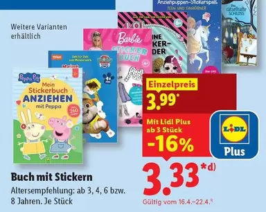 Barbie - Buch mit Stickern