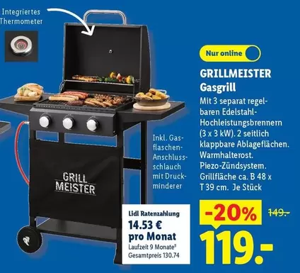 GRILLMEISTER Gasgrill