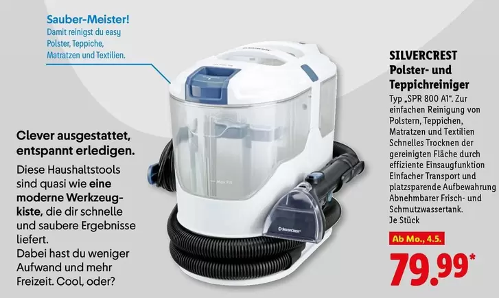 Easy - Polster- und Teppichreiniger Typ "SPR 800 A1"