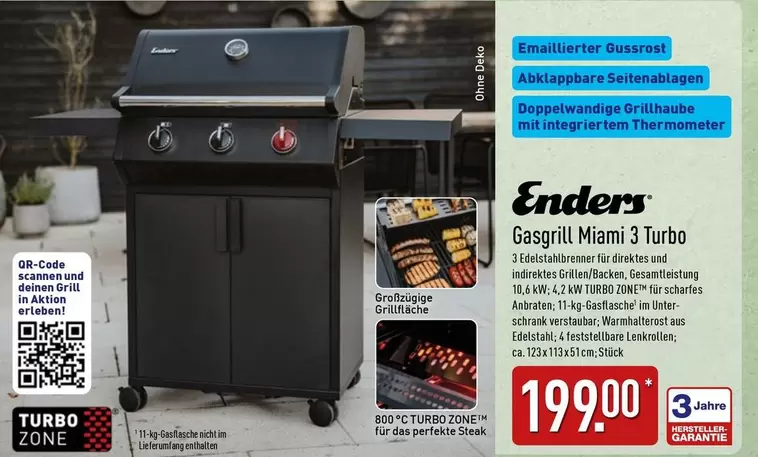 Gasgrill Miami 3 Turbo