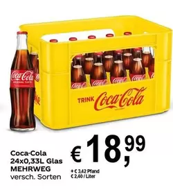Coca Cola - 24x0,33L Glas MEHRWEG