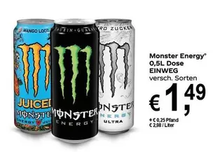 Monster - Energy 0,5L Dose EINWEG