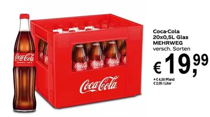Coca Cola - Coca-Cola 20x0,5L Glas MEHRWEG