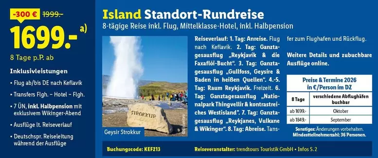 Wikinger - Island Standort-Rundreise