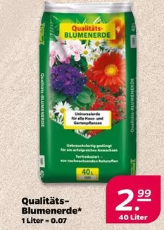 Qualitäts-Blumenerde