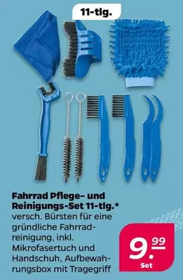 Fahrrad Pflege- und Reinigungs-Set 11-tlg.