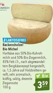 Bio - Backenholzer  Michel