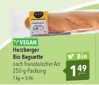 Bio -  Baguette nach französischer Art