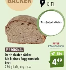 Bio -  kleines Roggenmischbrot