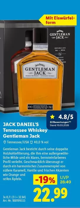 Jack Daniel's - Tennessee Whiskey Gentleman Jack