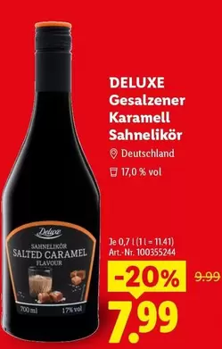 Deluxe - Gesalzener Karamell Sahnelikör