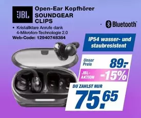 Jbl - Open-Ear Kopfhörer SOUNDGEAR CLIPS