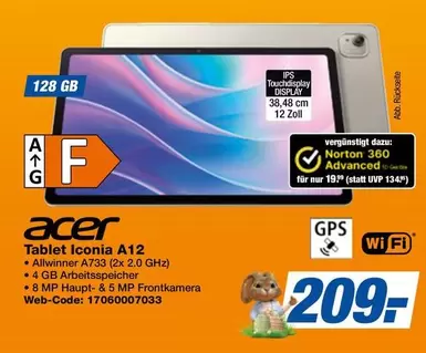 Acer - Tablet Iconia A12