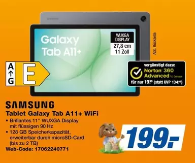 Samsung - Galaxy Tab A11+ WiFi