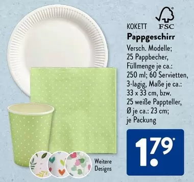 Pappgeschirr
