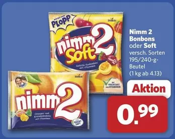 Nimm 2 Bonbons oder Soft