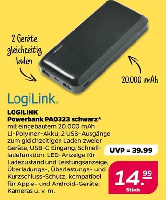 Powerbank -  PA0323 schwarz