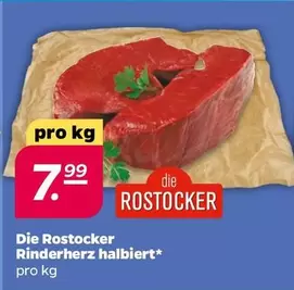 Rinderherz halbiert