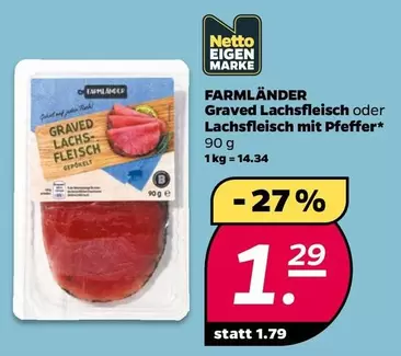 Graved Lachsflisch oder Lachsflisch mit Pfeffer*